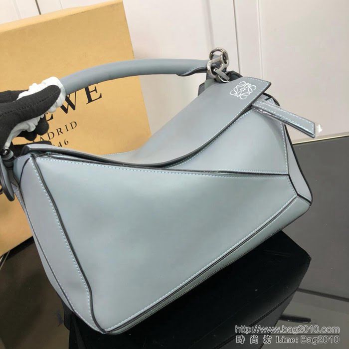 LOEWE羅意威 拼色熱銷款 puzzle bag 可折疊 牛皮手提肩背包 大小號 L0153  jdl1237